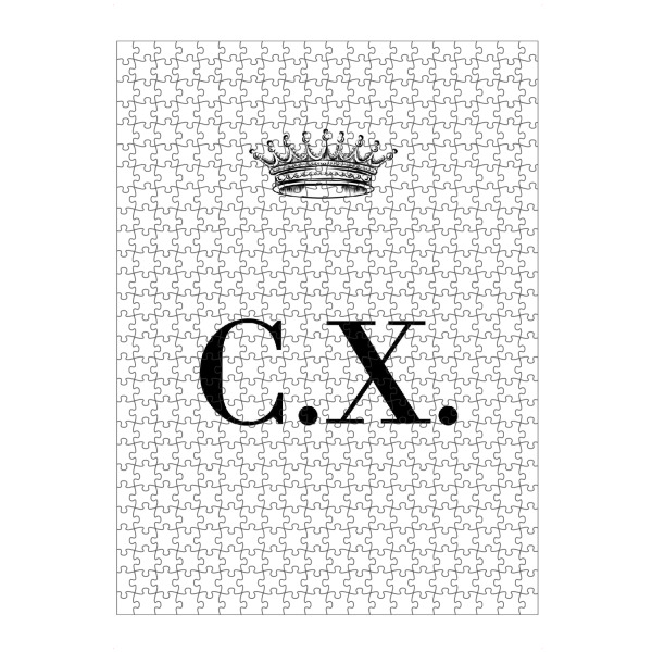 Puzzle Ravensburger "Queen CX" artboxONE - Schwarzweiß,Buchstaben