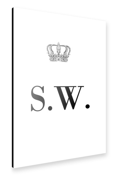 Alu-Dibond "King SW" 30x20 cm artboxONE