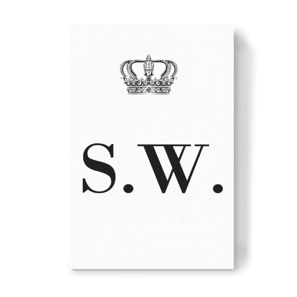 Leinwandbild "King SW" artboxONE - Schwarzweiß,Buchstaben