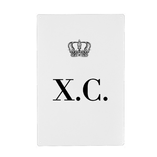 Holzbild "King XC" artboxONE - Schwarzweiß,Buchstaben