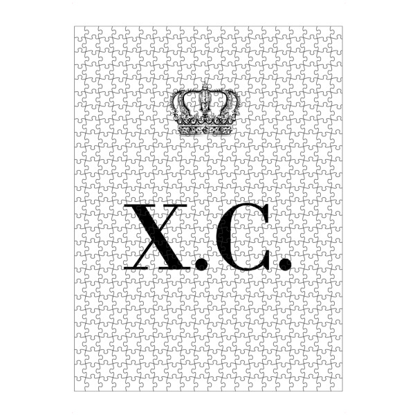 Puzzle Ravensburger "King XC" artboxONE - Schwarzweiß,Buchstaben
