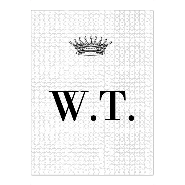 Puzzle Ravensburger "Queen WT" artboxONE - Schwarzweiß,Buchstaben