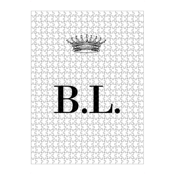 Puzzle Ravensburger "Queen BL" artboxONE - Schwarzweiß,Buchstaben