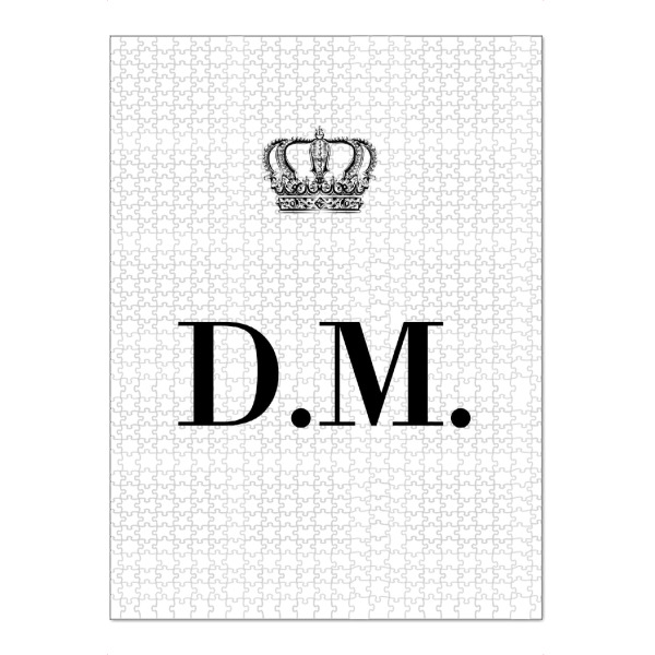 Puzzle Ravensburger "King DM" artboxONE - Schwarzweiß,Buchstaben