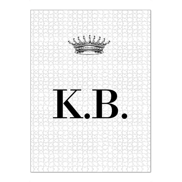 Puzzle Ravensburger "Queen KB" artboxONE - Schwarzweiß,Buchstaben
