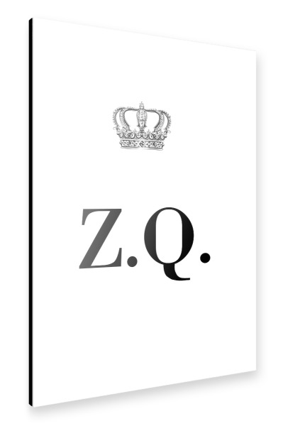 Alu-Dibond "King ZQ" 30x20 cm artboxONE