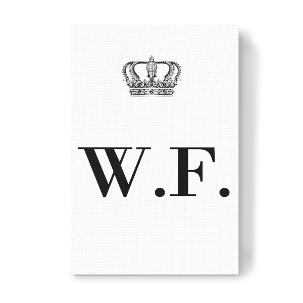Leinwandbild "King WF" artboxONE - Schwarzweiß,Buchstaben