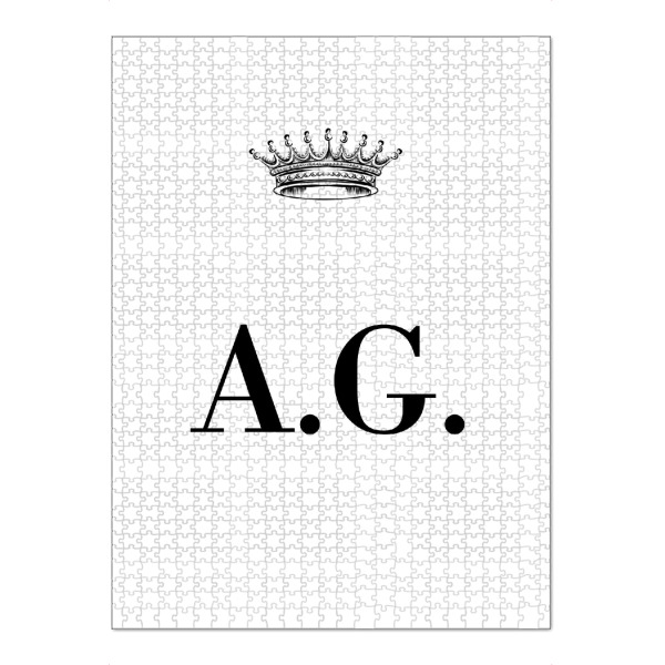 Puzzle Ravensburger "Queen AG" artboxONE - Schwarzweiß,Buchstaben