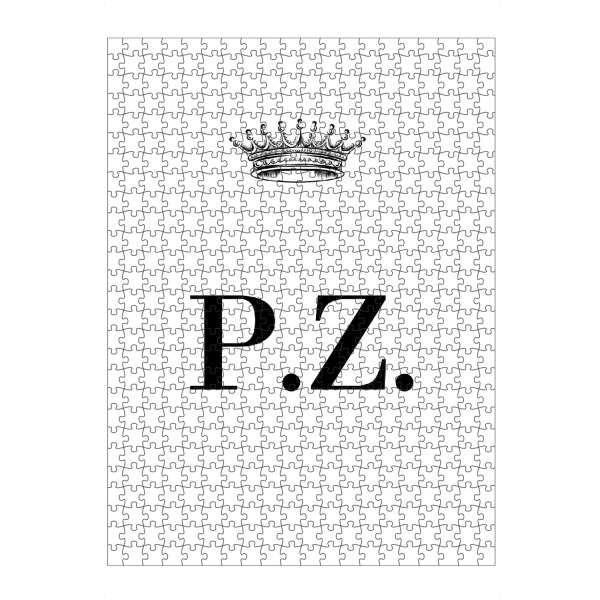Puzzle Ravensburger "Queen PZ" artboxONE - Schwarzweiß,Buchstaben
