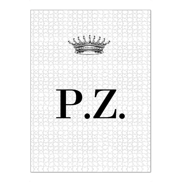 Puzzle Ravensburger "Queen PZ" artboxONE - Schwarzweiß,Buchstaben