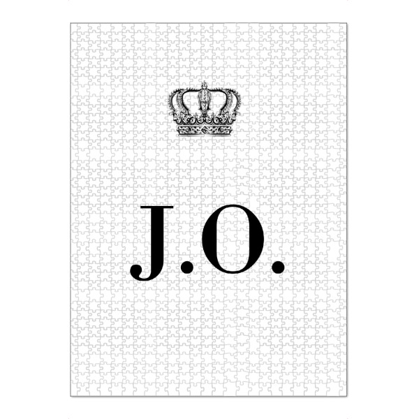 Puzzle Ravensburger "King JO" artboxONE - Schwarzweiß,Buchstaben