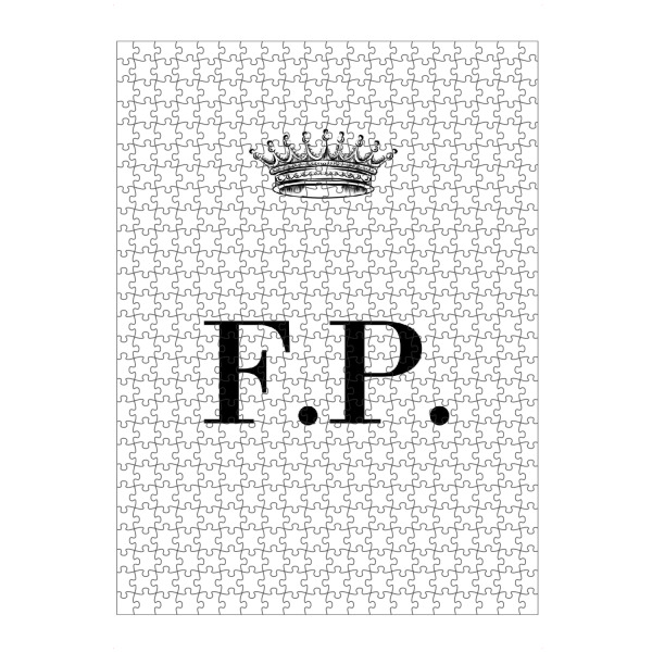 Puzzle Ravensburger "Queen FP" artboxONE - Schwarzweiß,Buchstaben