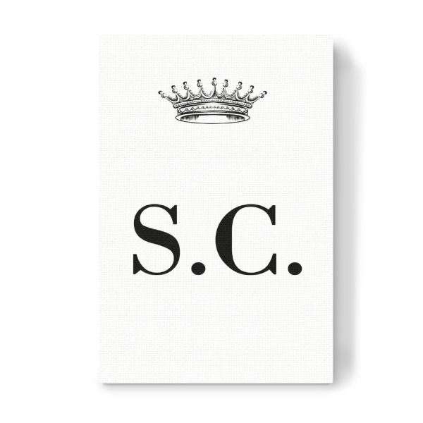 Leinwandbild "Queen SC" artboxONE - Schwarzweiß,Buchstaben