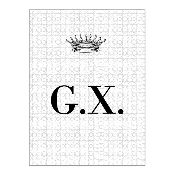 Puzzle Ravensburger "Queen GX" artboxONE - Schwarzweiß,Buchstaben