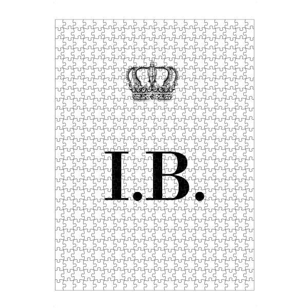 Puzzle Ravensburger "King IB" artboxONE - Schwarzweiß,Buchstaben
