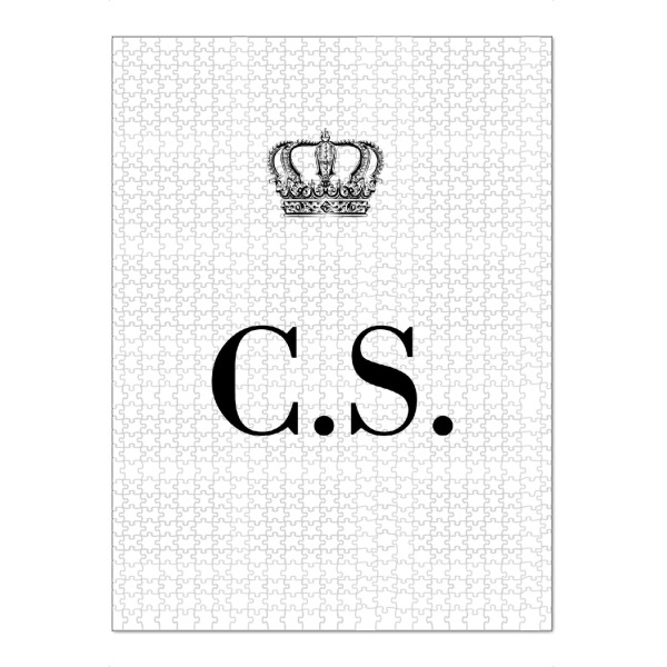 Puzzle Ravensburger "King CS" artboxONE - Schwarzweiß,Buchstaben