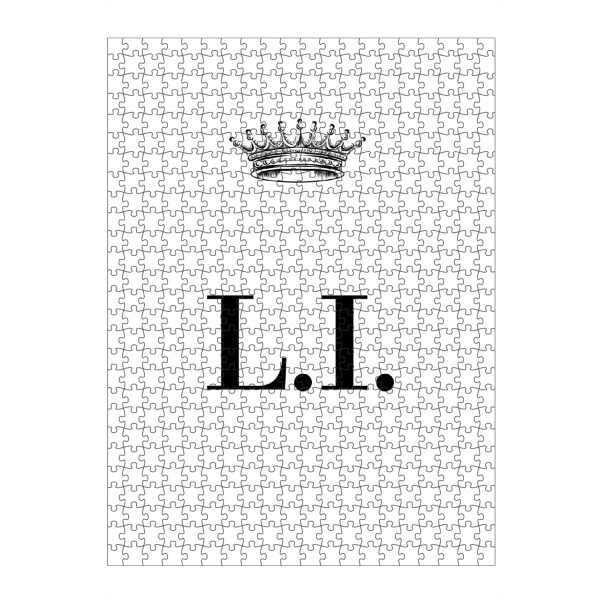 artboxONE Puzzle "Queen LI" artboxONE - Schwarzweiß,Buchstaben