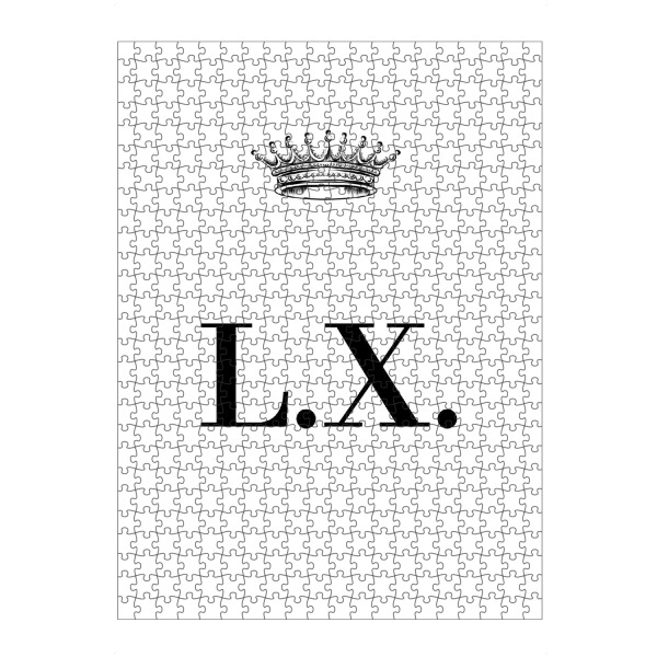 artboxONE Puzzle "Queen LX" artboxONE - Schwarzweiß,Buchstaben