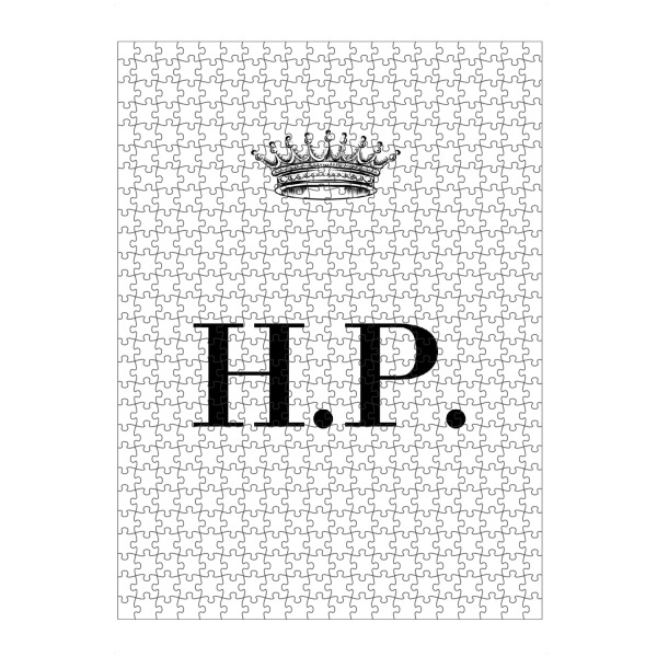artboxONE Puzzle "Queen HP" artboxONE - Schwarzweiß,Buchstaben
