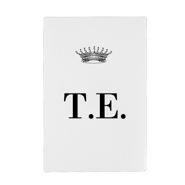 Holzbild "Queen TE" artboxONE - Schwarzweiß,Buchstaben