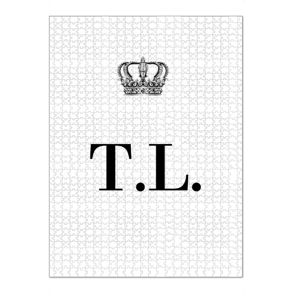 Puzzle Ravensburger "King TL" artboxONE - Schwarzweiß,Buchstaben
