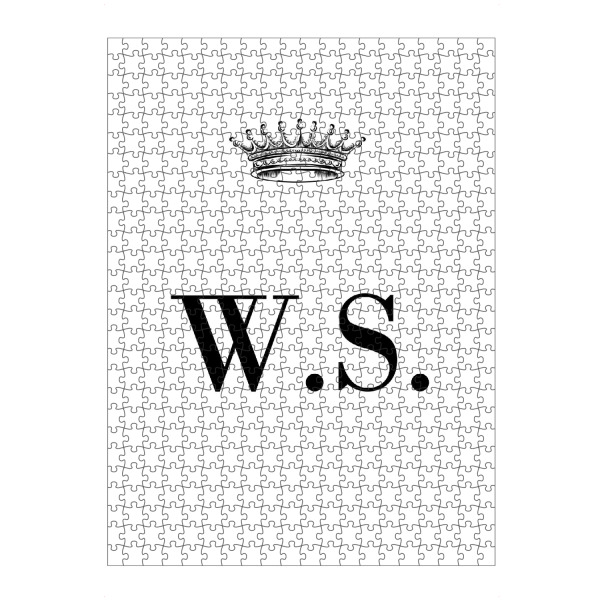 Puzzle Ravensburger "Queen WS" artboxONE - Schwarzweiß,Buchstaben