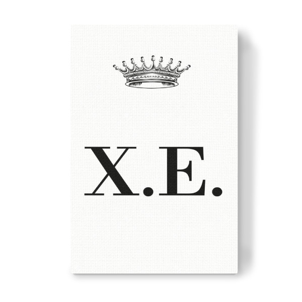 Leinwandbild "Queen XE" artboxONE - Schwarzweiß,Buchstaben
