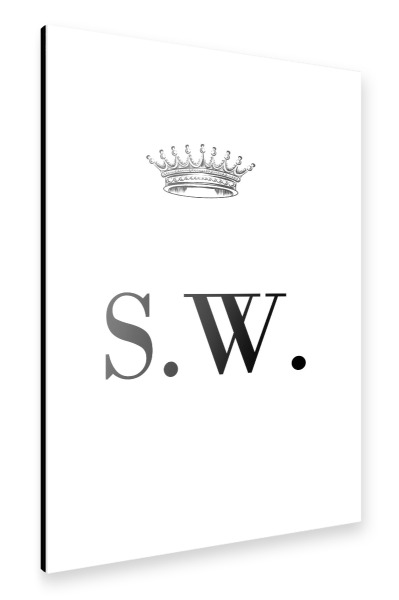 Alu-Dibond "Queen SW" 30x20 cm artboxONE