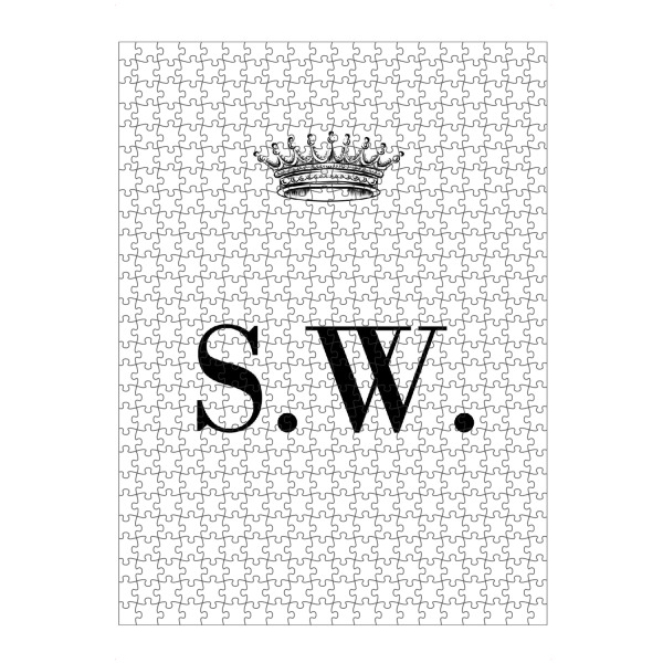 artboxONE Puzzle "Queen SW" artboxONE - Schwarzweiß,Buchstaben