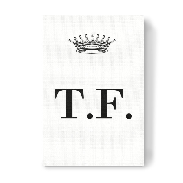 Leinwandbild "Queen TF" artboxONE - Schwarzweiß,Buchstaben