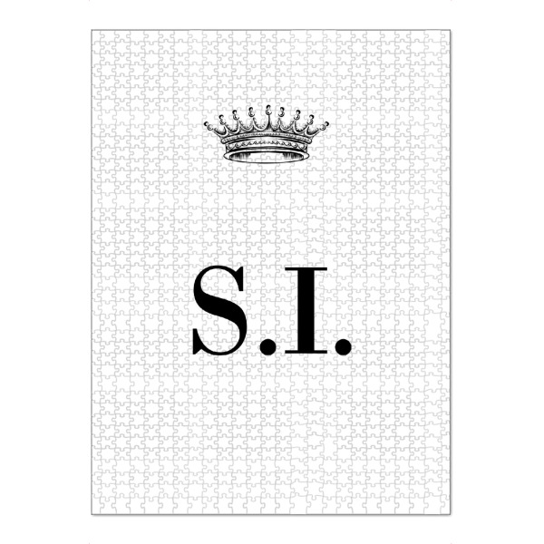 Puzzle Ravensburger "Queen SI" artboxONE - Schwarzweiß,Buchstaben