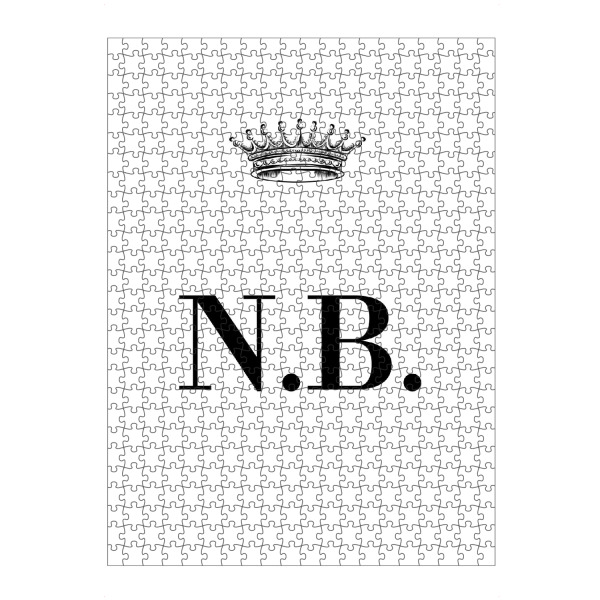 artboxONE Puzzle "Queen NB" artboxONE - Schwarzweiß,Buchstaben