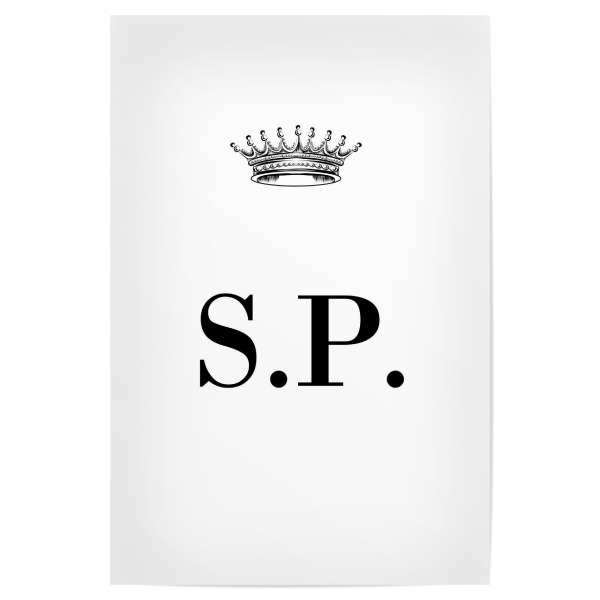 Poster 30x20 cm "Queen SP" artboxONE - Schwarzweiß,Buchstaben