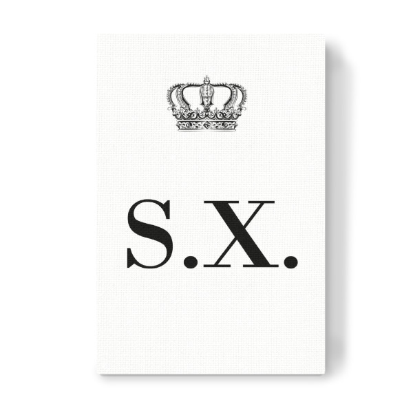 Leinwandbild "King SX" artboxONE - Schwarzweiß,Buchstaben