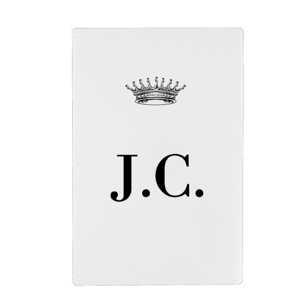 Holzbild "Queen JC" artboxONE - Schwarzweiß,Buchstaben