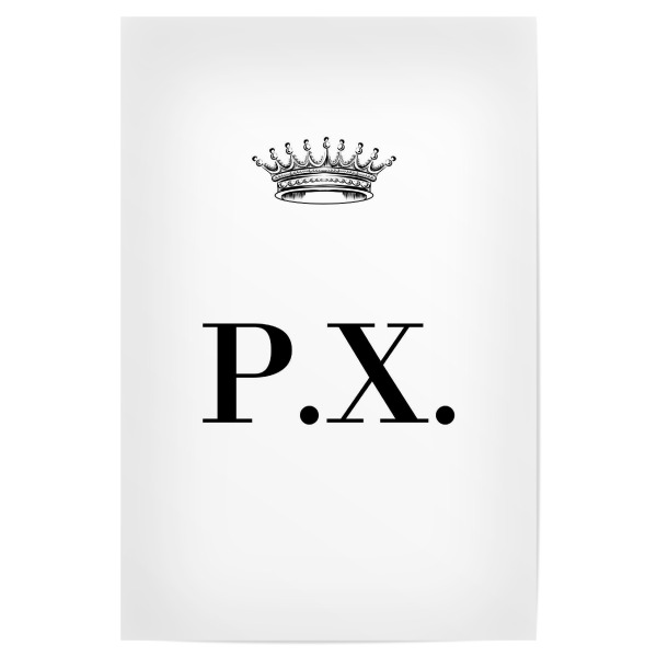Poster 30x20 cm "Queen PX" artboxONE - Schwarzweiß,Buchstaben