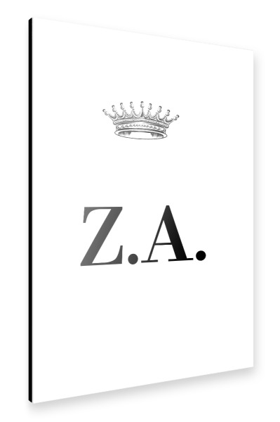 Alu-Dibond "Queen ZA" 30x20 cm artboxONE
