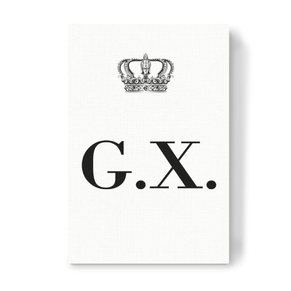 Leinwandbild "King GX" artboxONE - Schwarzweiß,Buchstaben