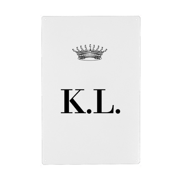 Holzbild "Queen KL" artboxONE - Schwarzweiß,Buchstaben