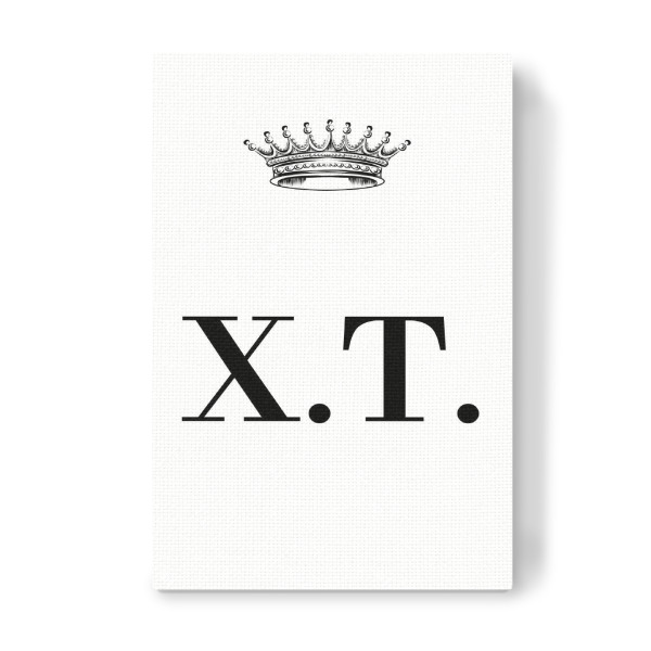 Leinwandbild "Queen XT" artboxONE - Schwarzweiß,Buchstaben