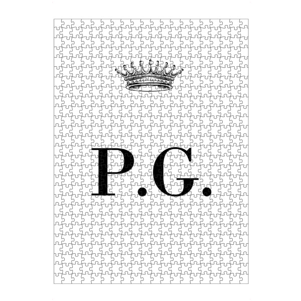 Puzzle Ravensburger "Queen PG" artboxONE - Schwarzweiß,Buchstaben