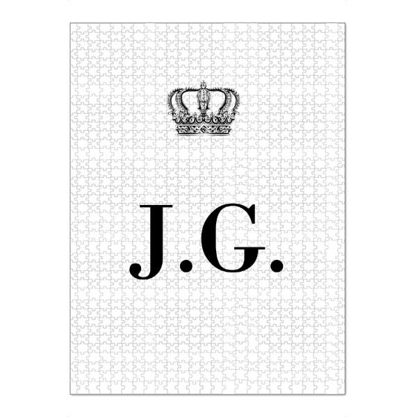 Puzzle Ravensburger "King JG" artboxONE - Schwarzweiß,Buchstaben