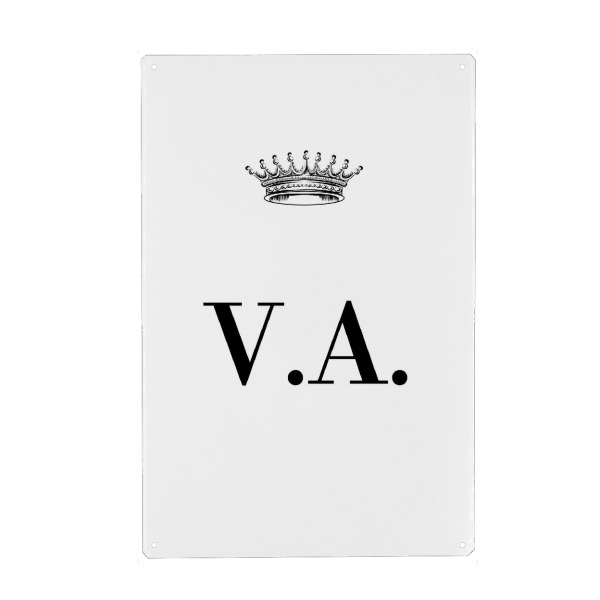 Holzbild "Queen VA" artboxONE - Schwarzweiß,Buchstaben