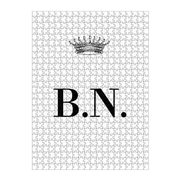 artboxONE Puzzle "Queen BN" artboxONE - Schwarzweiß,Buchstaben