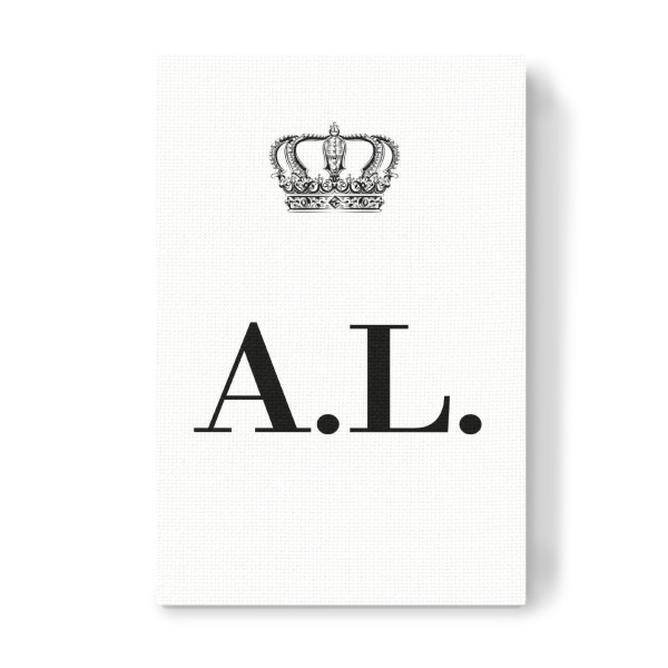 Leinwandbild "King AL" artboxONE - Schwarzweiß,Buchstaben