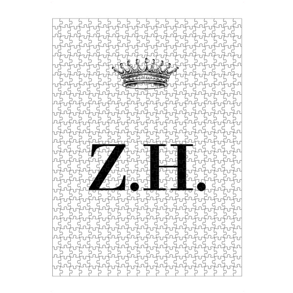 artboxONE Puzzle "Queen ZH" artboxONE - Schwarzweiß,Buchstaben