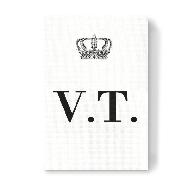 Leinwandbild "King VT" artboxONE - Schwarzweiß,Buchstaben