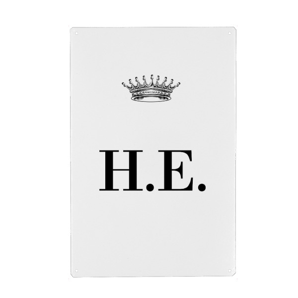 Holzbild "Queen HE" artboxONE - Schwarzweiß,Buchstaben