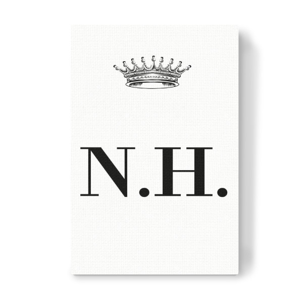 Leinwandbild "Queen NH" artboxONE - Schwarzweiß,Buchstaben