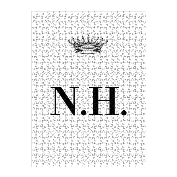 Puzzle Ravensburger "Queen NH" artboxONE - Schwarzweiß,Buchstaben